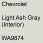 Preview: Chevrolet, Light Ash Gray (Interior), WA9874.